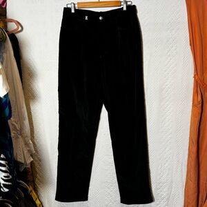 Bogner Don Thomas Sporthaus black velvet feel pants  size 12 Long